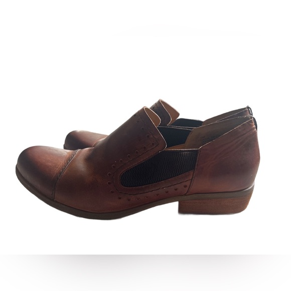 Kork-Ease Shoes - Korks Gertrude Slip-On Shoes
 Brown Leather Ankle Booties